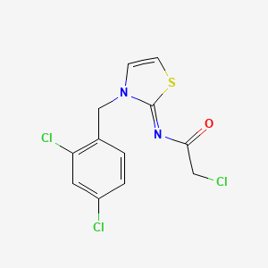 2-chloro-N-[(2Z)-3-(2,4-dichlorobenzyl)-1,3-thiazol-2(3H)-ylidene]acetamide