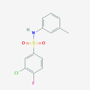 molecular formula C13H11ClFNO2S B2699446 3-chloro-4-fluoro-N-(m-tolyl)benzenesulfonamide CAS No. 612043-11-5