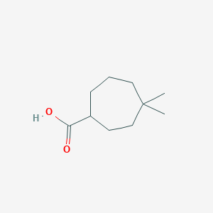 4,4-Dimethylcycloheptane-1-carboxylic acid
