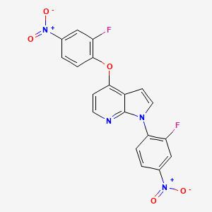 4-(2-fluoro-4-nitrophenoxy)-1-(2-fluoro-4-nitrophenyl)-1H-pyrrolo[2,3-b]pyridine