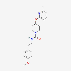 molecular formula C21H27N3O3 B2699497 N-(4-甲氧苯乙基)-4-((6-甲基吡啶-2-基)氧基)哌啶-1-甲酰胺 CAS No. 1797756-80-9
