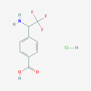 4-(1-Amino-2,2,2-trifluoro-ethyl)-benzoic acid hydrochloride
