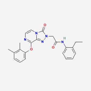 2-(8-(2,3-dimethylphenoxy)-3-oxo-[1,2,4]triazolo[4,3-a]pyrazin-2(3H)-yl)-N-(2-ethylphenyl)acetamide