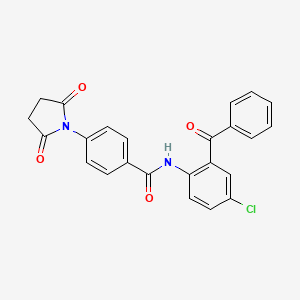 N-(2-benzoyl-4-chlorophenyl)-4-(2,5-dioxopyrrolidin-1-yl)benzamide