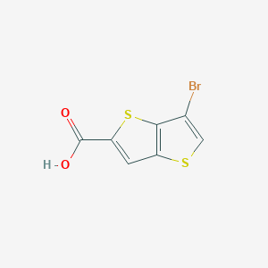 molecular formula C7H3BrO2S2 B2699540 6-Bromothieno[3,2-b]thiophene-2-carboxylic acid CAS No. 125493-06-3