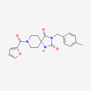 8-(Furan-2-carbonyl)-3-(4-methylbenzyl)-1,3,8-triazaspiro[4.5]decane-2,4-dione