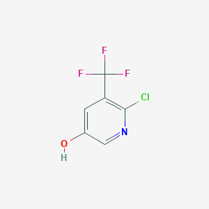 molecular formula C6H3ClF3NO B2699558 6-Chloro-5-(trifluoromethyl)pyridin-3-OL CAS No. 1211578-93-6
