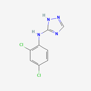 molecular formula C8H6Cl2N4 B2699560 N-(2,4-dichlorophenyl)-1H-1,2,4-triazol-5-amine CAS No. 477851-94-8