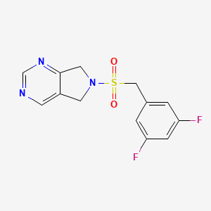 6-[(3,5-difluorophenyl)methanesulfonyl]-5H,6H,7H-pyrrolo[3,4-d]pyrimidine