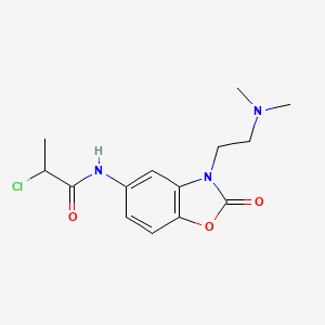 2-Chloro-N-[3-[2-(dimethylamino)ethyl]-2-oxo-1,3-benzoxazol-5-yl]propanamide