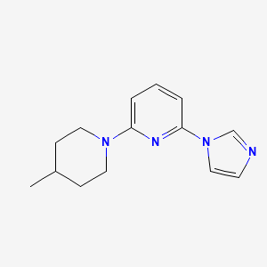 2-(1H-imidazol-1-yl)-6-(4-methylpiperidin-1-yl)pyridine