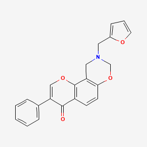 9-(furan-2-ylmethyl)-3-phenyl-9,10-dihydrochromeno[8,7-e][1,3]oxazin-4(8H)-one