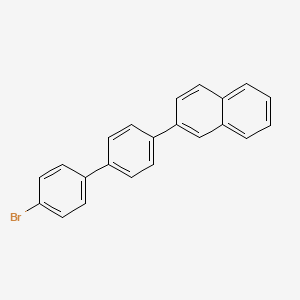 molecular formula C22H15Br B2699578 2-[4-(4-Bromophenyl)phenyl]naphthalene CAS No. 861212-66-0