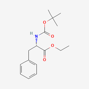 molecular formula C16H23NO4 B2699600 ethyl (2S)-2-[(2-methylpropan-2-yl)oxycarbonylamino]-3-phenylpropanoate CAS No. 4522-04-7