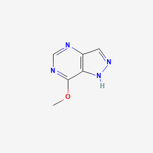 molecular formula C6H6N4O B2699622 7-甲氧基-1H-吡嘧啶并[4,3-d]嘧啶 CAS No. 1545675-68-0