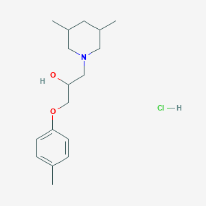 molecular formula C17H28ClNO2 B2699642 1-(3,5-Dimethylpiperidin-1-yl)-3-(p-tolyloxy)propan-2-ol hydrochloride CAS No. 1212166-18-1