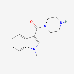 molecular formula C14H17N3O B2699644 (1-methyl-1H-indol-3-yl)(piperazin-1-yl)methanone CAS No. 1146293-65-3
