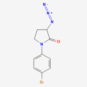 molecular formula C10H9BrN4O B2699652 3-Azido-1-(4-bromophenyl)pyrrolidin-2-one CAS No. 2171392-76-8