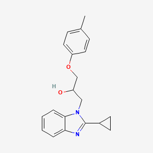 1-(2-Cyclopropylbenzimidazolyl)-3-(4-methylphenoxy)propan-2-ol
