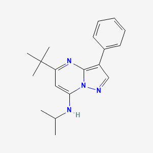 (5-tert-Butyl-3-phenyl-pyrazolo[1,5-a]pyrimidin-7-yl)-isopropyl-amine