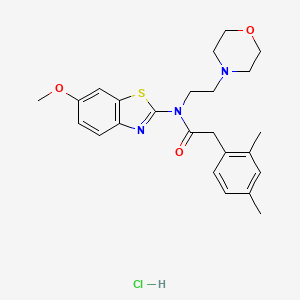 2-(2,4-dimethylphenyl)-N-(6-methoxybenzo[d]thiazol-2-yl)-N-(2-morpholinoethyl)acetamide hydrochloride