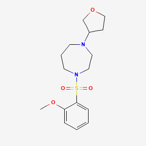 1-((2-Methoxyphenyl)sulfonyl)-4-(tetrahydrofuran-3-yl)-1,4-diazepane