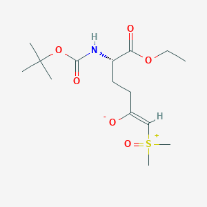 molecular formula C15H27NO6S B2699707 (S)-ethyl 2-((tert-butoxycarbonyl)amino)-6-(dimethylhydrosulfinyl)-5-hydroxyhex-5-enoate CAS No. 1416134-58-1