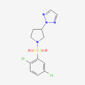 2-(1-((2,5-dichlorophenyl)sulfonyl)pyrrolidin-3-yl)-2H-1,2,3-triazole