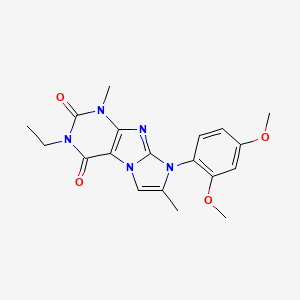 8-(2,4-dimethoxyphenyl)-3-ethyl-1,7-dimethyl-1H-imidazo[2,1-f]purine-2,4(3H,8H)-dione