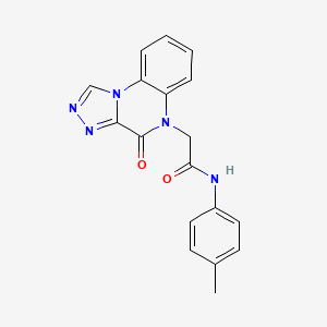 2-(4-oxo-[1,2,4]triazolo[4,3-a]quinoxalin-5(4H)-yl)-N-(p-tolyl)acetamide