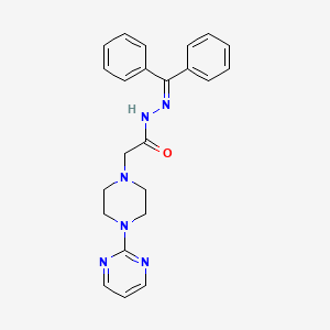 N'-(diphenylmethylene)-2-[4-(2-pyrimidinyl)piperazino]acetohydrazide