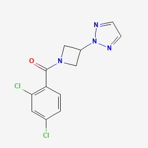 (3-(2H-1,2,3-triazol-2-yl)azetidin-1-yl)(2,4-dichlorophenyl)methanone