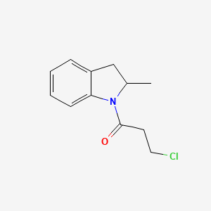 3-chloro-1-(2-methyl-2,3-dihydro-1H-indol-1-yl)propan-1-one