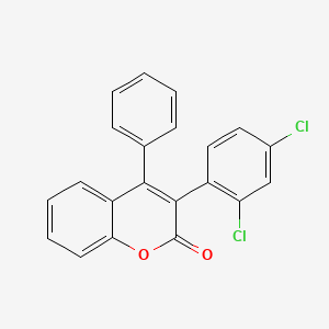 molecular formula C21H12Cl2O2 B2699749 3-(2,4-Dichlorophenyl)-4-phenylchromen-2-one CAS No. 720673-29-0