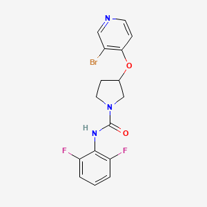 3-[(3-bromopyridin-4-yl)oxy]-N-(2,6-difluorophenyl)pyrrolidine-1-carboxamide