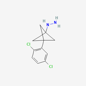 [3-(2,5-Dichlorophenyl)-1-bicyclo[1.1.1]pentanyl]hydrazine