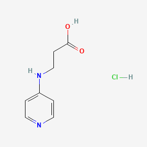molecular formula C8H11ClN2O2 B2699764 3-(Pyridin-4-ylamino)propanoic acid hydrochloride CAS No. 2172453-01-7