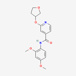 molecular formula C18H20N2O5 B2699769 N-(2,4-dimethoxyphenyl)-2-((tetrahydrofuran-3-yl)oxy)isonicotinamide CAS No. 1904210-19-0