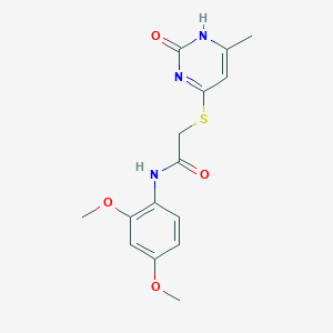N-(2,4-dimethoxyphenyl)-2-[(6-methyl-2-oxo-1H-pyrimidin-4-yl)sulfanyl]acetamide