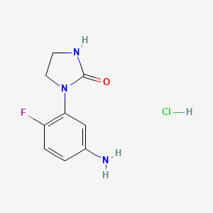 1-(5-Amino-2-fluorophenyl)imidazolidin-2-one;hydrochloride