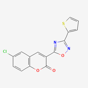 6-chloro-3-(3-thien-2-yl-1,2,4-oxadiazol-5-yl)-2H-chromen-2-one