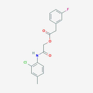 [2-(2-Chloro-4-methylanilino)-2-oxoethyl] 2-(3-fluorophenyl)acetate