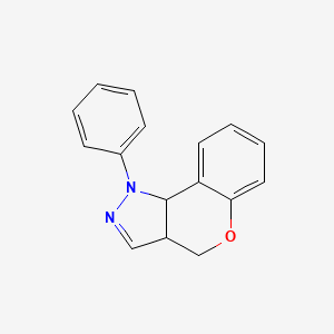 molecular formula C16H14N2O B2699792 1-Phenyl-1,3a,4,9b-tetrahydrochromeno[4,3-c]pyrazole CAS No. 1049143-85-2