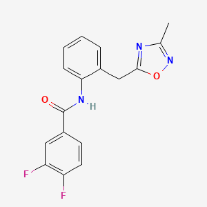3,4-Difluoro-N-{2-[(3-methyl-1,2,4-oxadiazol-5-YL)methyl]phenyl}benzamide