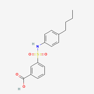 3-[(4-Butylphenyl)sulfamoyl]benzoic acid