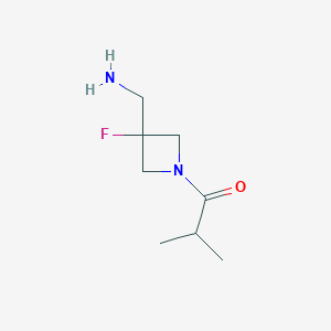 1-[3-(Aminomethyl)-3-fluoroazetidin-1-yl]-2-methylpropan-1-one