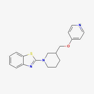 2-[3-(Pyridin-4-yloxymethyl)piperidin-1-yl]-1,3-benzothiazole