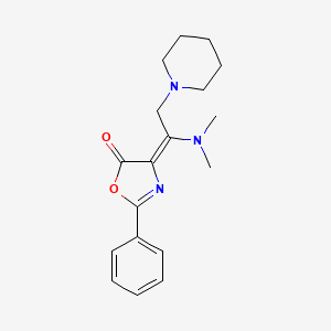 4-[(Z)-1-(dimethylamino)-2-piperidinoethylidene]-2-phenyl-1,3-oxazol-5-one