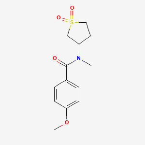 molecular formula C13H17NO4S B2699862 N-(1,1-dioxidotetrahydrothiophen-3-yl)-4-methoxy-N-methylbenzamide CAS No. 896020-17-0