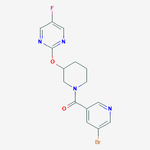 (5-Bromopyridin-3-yl)(3-((5-fluoropyrimidin-2-yl)oxy)piperidin-1-yl)methanone